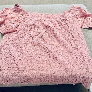 Chance or Fate Pink Lace Blouse